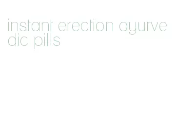 instant erection ayurvedic pills