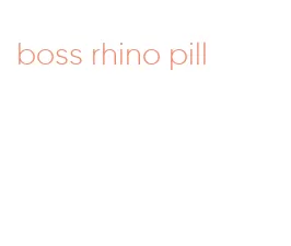boss rhino pill