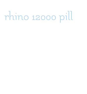 rhino 12000 pill