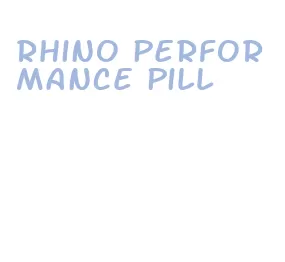 rhino performance pill
