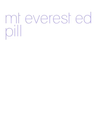 mt everest ed pill