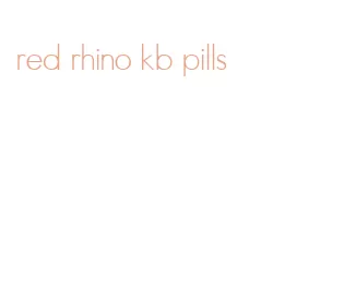 red rhino kb pills