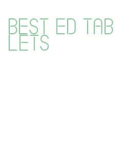 best ed tablets