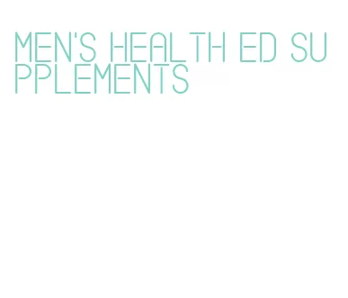 men's health ed supplements