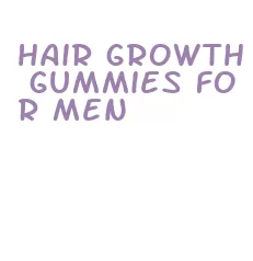 hair growth gummies for men