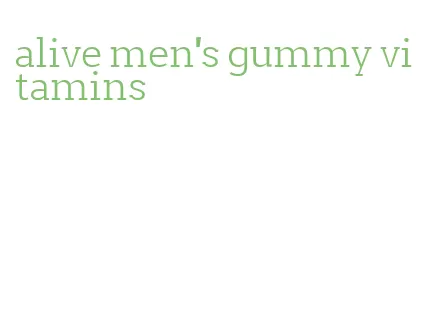 alive men's gummy vitamins