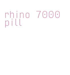 rhino 7000 pill