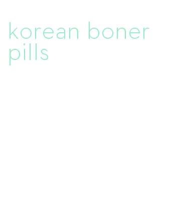 korean boner pills